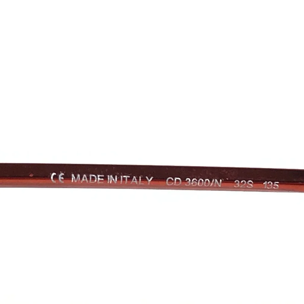 Christian Dior Eyeglasses Frames CD3600/N Brown Red Rectangular 53-18-135